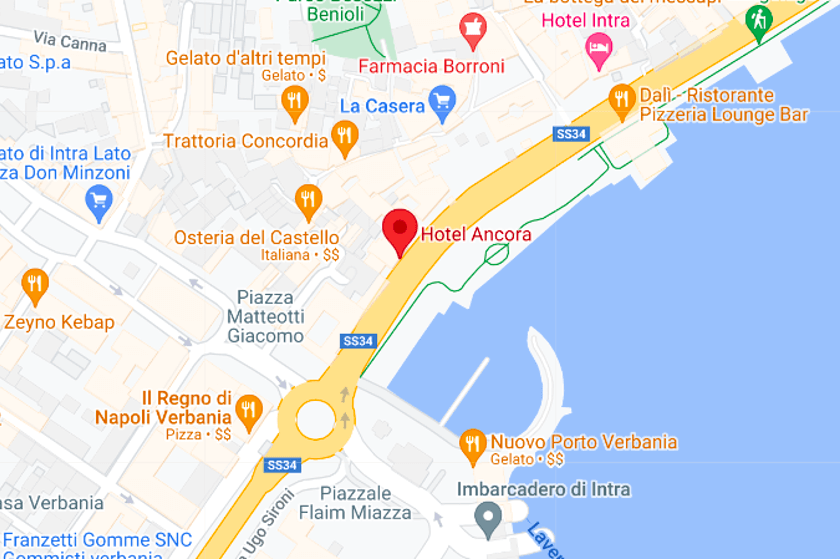 mappa hotel ancora verbania